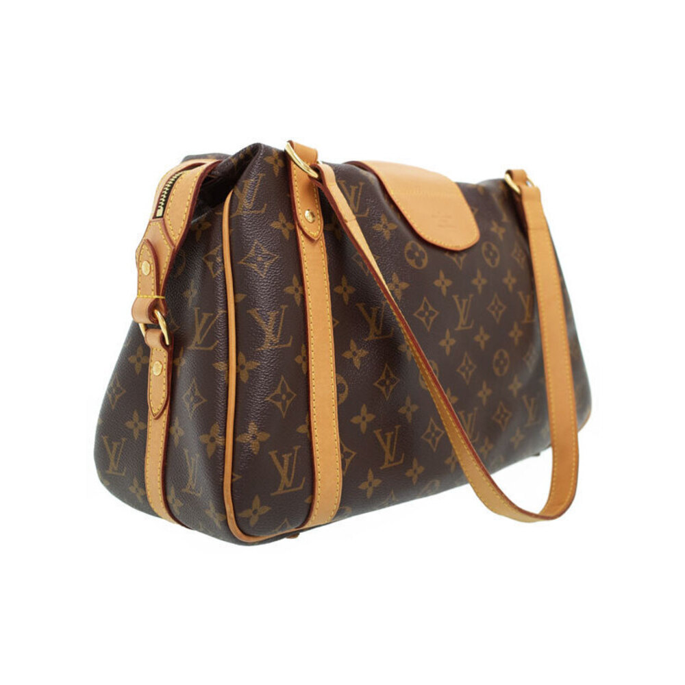 Louis Vuitton Shoulder Brown Monogram Stresa Leather Bag